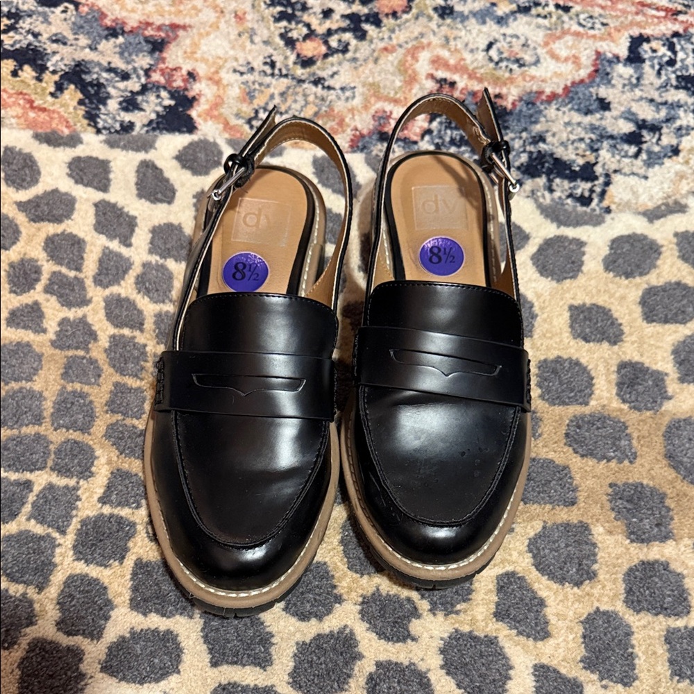 DV by Dolce Vita Black Slingback Loafers